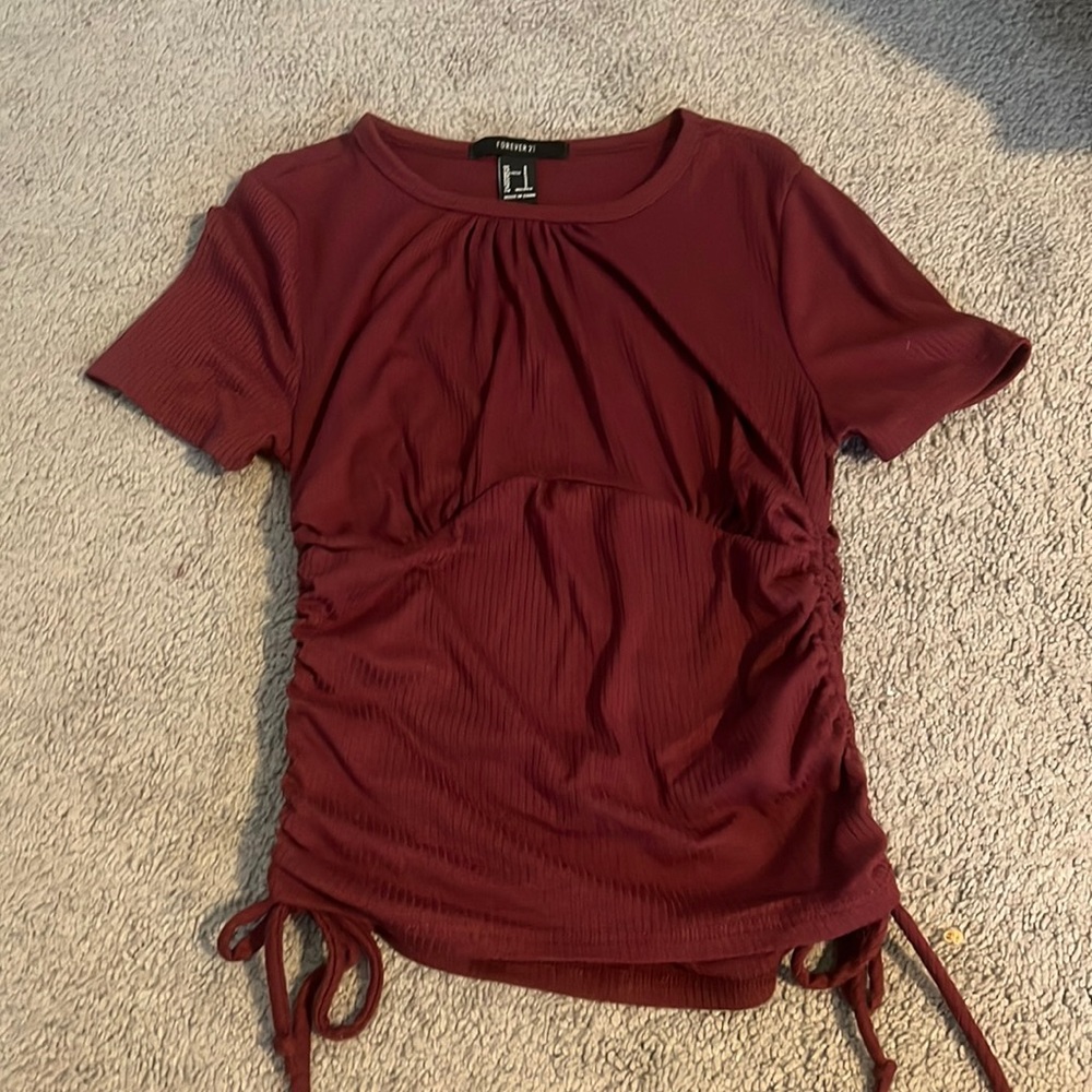 Forever 21 Maroon Ties on side top